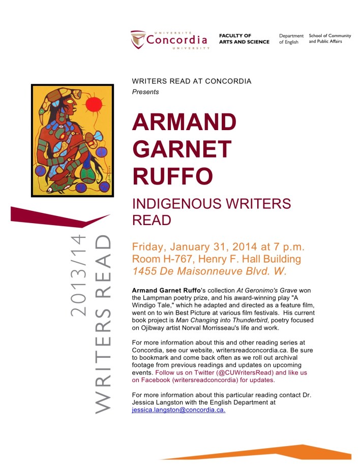 Armand Ruffo Poster revised